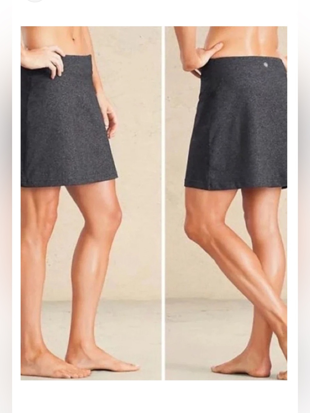 Athleta Sweet Sport Skort Small Tall Charcoal Gray Pickleball